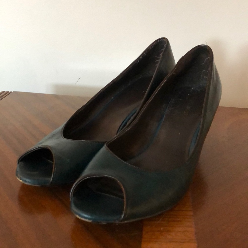 Nine West Wedge Peep-Toe Heels